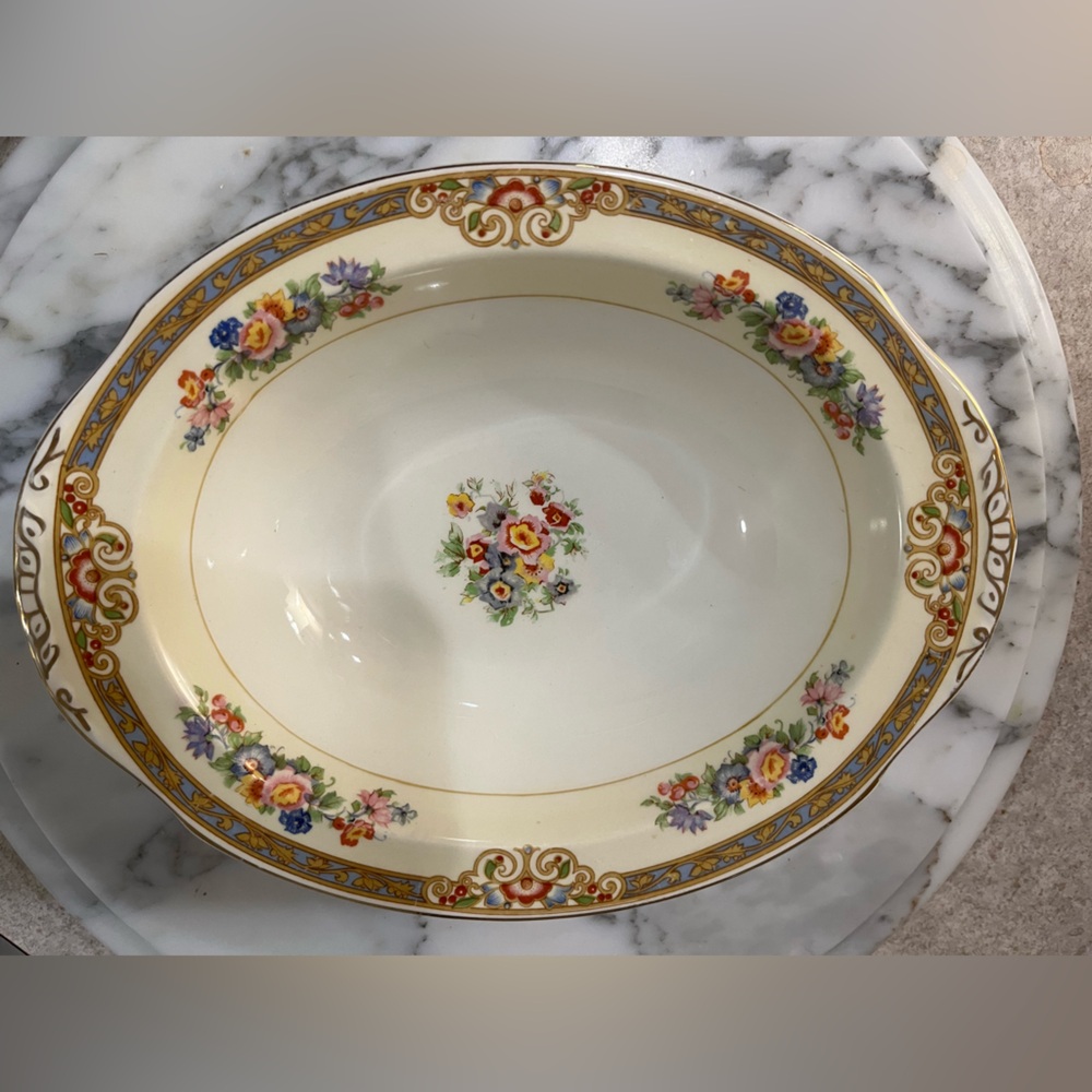 Grindley Marjorie 8" Vegetable Bowls, made in England. Discontinued pattern